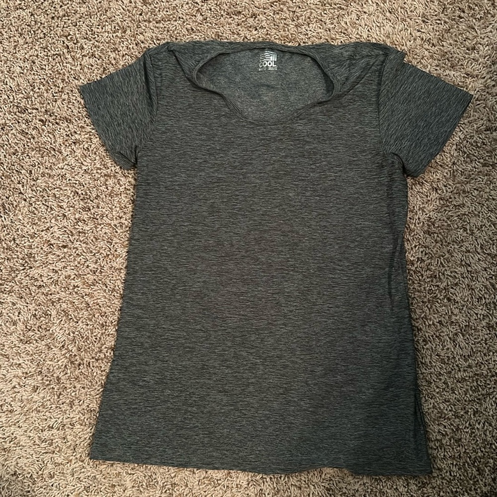 Weatherproof Gray Athletic Tee - moisture wicking